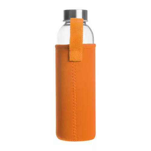 Klagenfurt ivópalack neoprén tokban, 500 ml (ø 7 × 22,3 cm, Narancssárga)