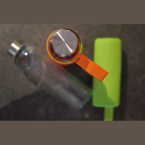 Klagenfurt ivópalack neoprén tokban, 500 ml (ø 7 × 22,3 cm, Narancssárga)