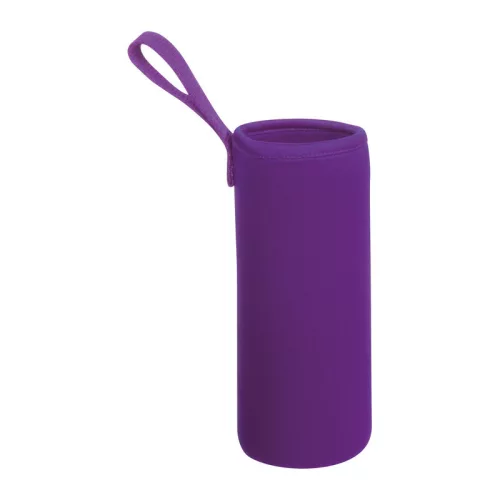 Klagenfurt ivópalack neoprén tokban, 500 ml (ø 7 × 22,3 cm, Lila)