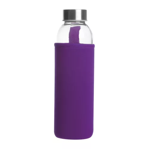 Klagenfurt ivópalack neoprén tokban, 500 ml (ø 7 × 22,3 cm, Lila)
