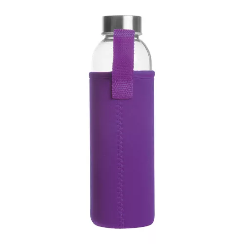 Klagenfurt ivópalack neoprén tokban, 500 ml (ø 7 × 22,3 cm, Lila)