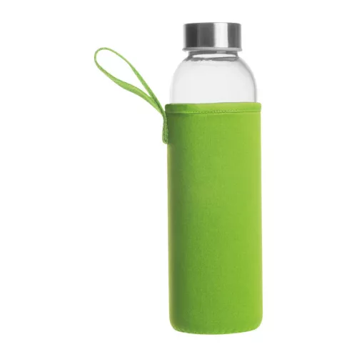 Klagenfurt ivópalack neoprén tokban, 500 ml (ø 7 × 22,3 cm, Világos Zöld)