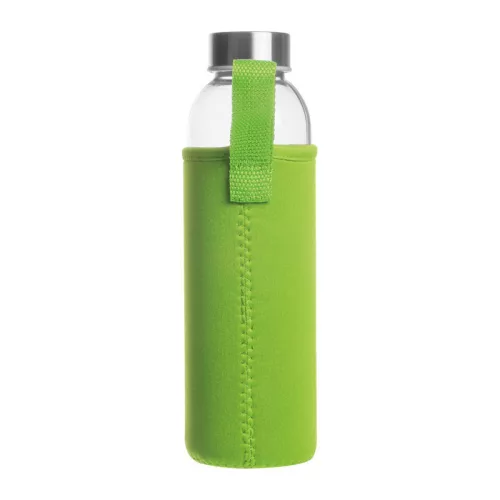 Klagenfurt ivópalack neoprén tokban, 500 ml (ø 7 × 22,3 cm, Világos Zöld)