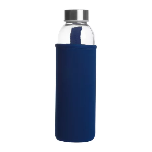 Klagenfurt ivópalack neoprén tokban, 500 ml (ø 7 × 22,3 cm, Sötétkék)