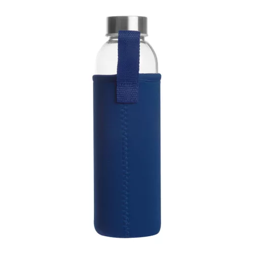 Klagenfurt ivópalack neoprén tokban, 500 ml (ø 7 × 22,3 cm, Sötétkék)