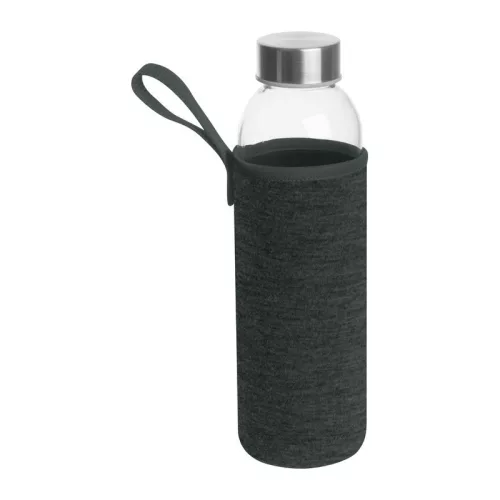 Klagenfurt ivópalack neoprén tokban, 500 ml (ø 7 x 22,3 cm, Sötétszürke)