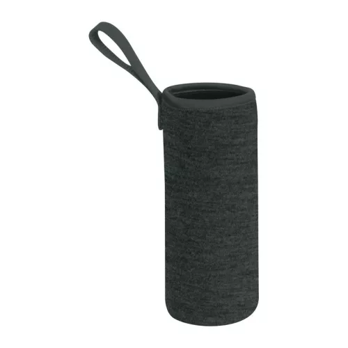 Klagenfurt ivópalack neoprén tokban, 500 ml (ø 7 x 22,3 cm, Sötétszürke)
