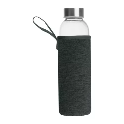 Klagenfurt ivópalack neoprén tokban, 500 ml (ø 7 x 22,3 cm, Sötétszürke)