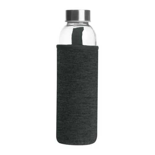 Klagenfurt ivópalack neoprén tokban, 500 ml (ø 7 x 22,3 cm, Sötétszürke)