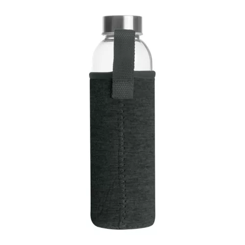 Klagenfurt ivópalack neoprén tokban, 500 ml (ø 7 x 22,3 cm, Sötétszürke)