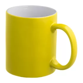   Thessaloniki gumírozott bögre, 300 ml (ø 8,2 × 9,8 cm, Sárga)