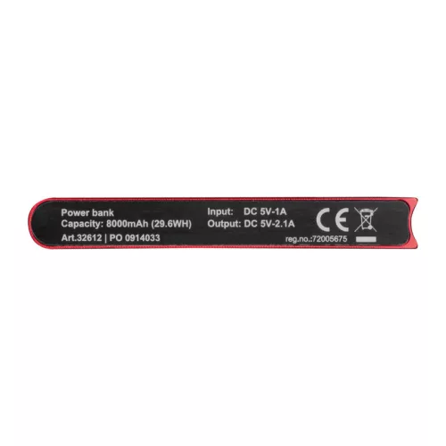 Wolfsberg powerbank 8000 mAh (Piros)