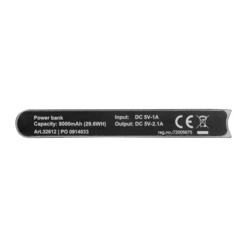 Wolfsberg powerbank 8000 mAh (Szürke)