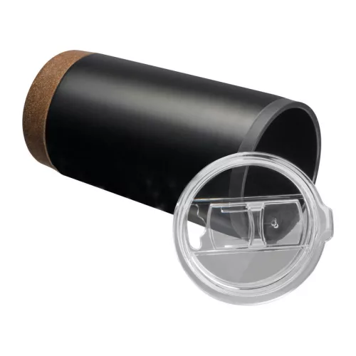 Sibenik termoszbögre, 600 ml (ø 8,8 × 17,5 cm, Fekete)