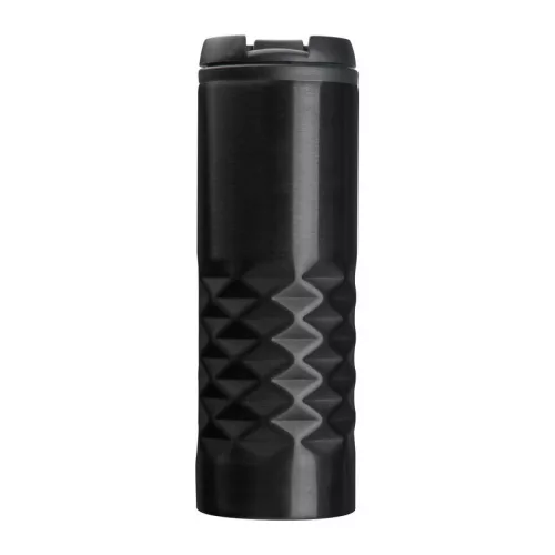 Santander fém termoszbögre, 500 ml (ø 7 × 21,7 cm, Fekete)