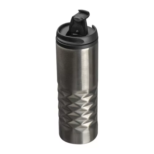 Santander fém termoszbögre, 500 ml (ø7,3 × 22 cm, Szürke)