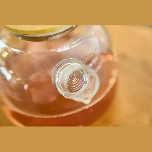 Frankfurt üvegkancsó bambusz fedővel, 1000 ml