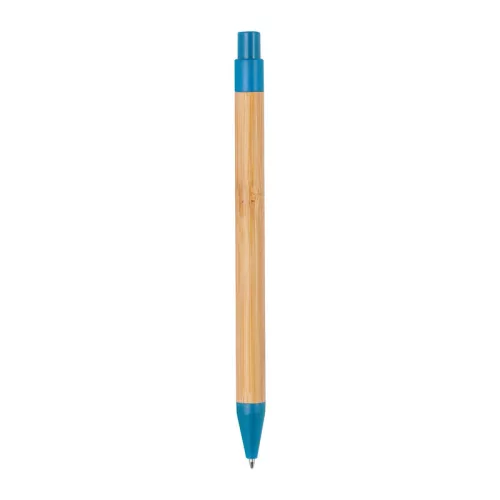 Halle bambusz golyóstoll (14,2 × ø 1 cm, Kék)