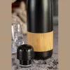 Kobe acél ivópalack, 750 ml (Fekete)