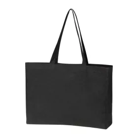 Bari biopamut vászontáska, 270 g/m² (Fekete)