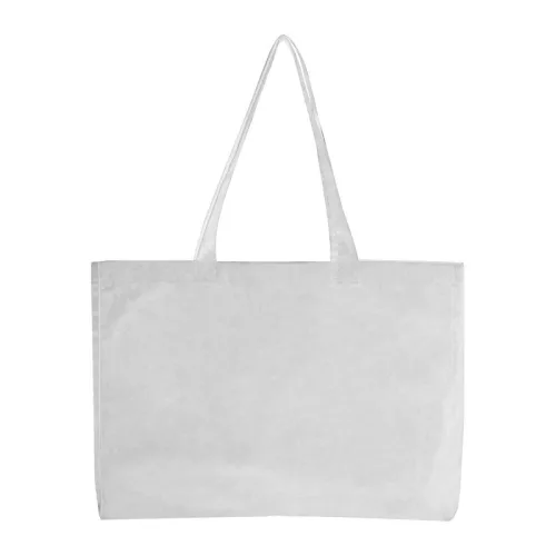 Bari biopamut vászontáska, 270 g/m² (Fehér)