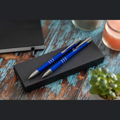 Claremont fém írószett (Kék)