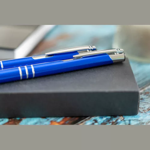 Claremont fém írószett (Kék)