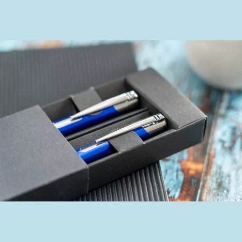 Claremont fém írószett (Kék)