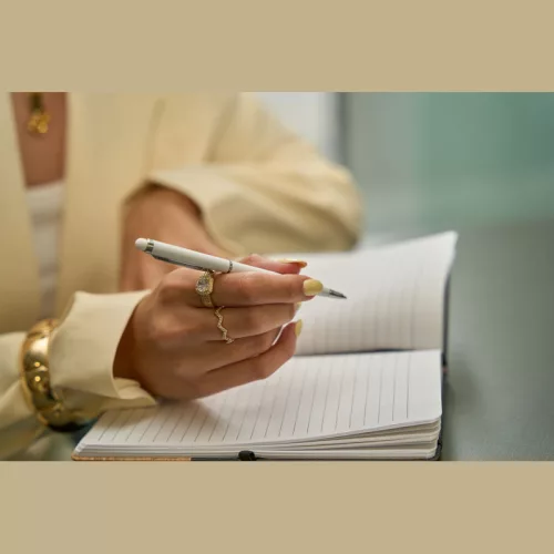 New Orleans fém golyós- és érintőtoll (13,8 × ø 0,8 cm, Fehér)