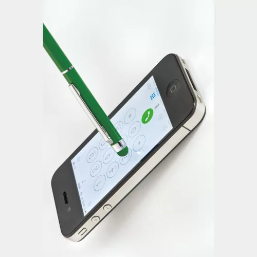 New Orleans fém golyós- és érintőtoll (13,8 × ø 0,8 cm, Zöld)