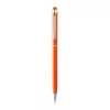 New Orleans fém golyós- és érintőtoll (13,8 × ø 0,8 cm, Narancssárga)