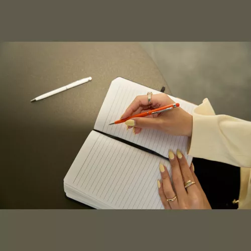 New Orleans fém golyós- és érintőtoll (13,8 × ø 0,8 cm, Narancssárga)