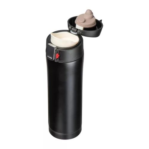 Bucharest fém termosz, 500 ml (23,5 × ⌀ 6,2, Fekete)