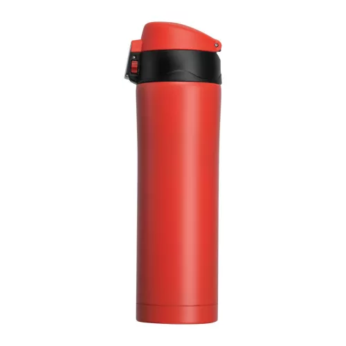 Bucharest fém termosz, 500 ml (23,5 × ⌀ 6,2, Piros)