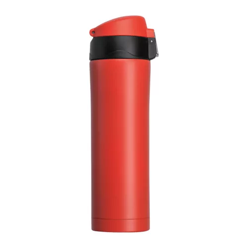 Bucharest fém termosz, 500 ml (23,5 × ⌀ 6,2, Piros)