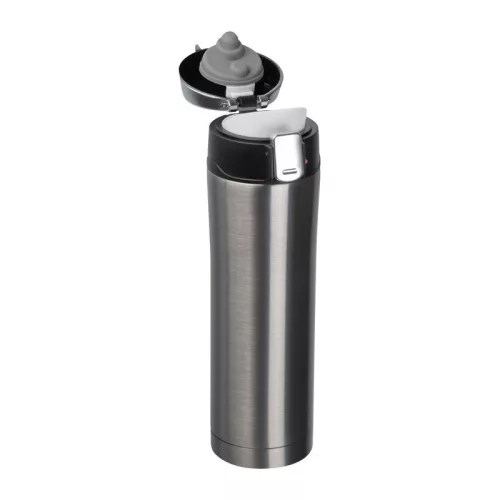 Bucharest fém termosz, 500 ml (23,5 × ⌀ 6,2, Szürke)