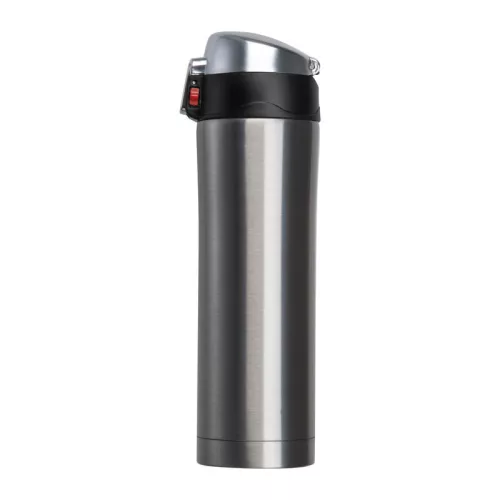 Bucharest fém termosz, 500 ml (23,5 × ⌀ 6,2, Szürke)