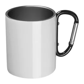 Sofia szublimációs bögre, 300 ml (9,2 × ⌀ 7,5, Fekete)