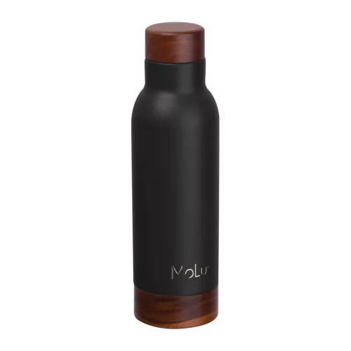 Côte d’Azur duplafalú ivópalack, 630 ml (ø 7,4 x 25,6 cm, Fekete)