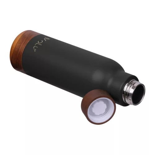 Côte d’Azur duplafalú ivópalack, 630 ml (ø 7,4 x 25,6 cm, Fekete)