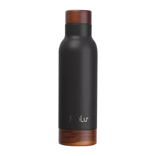 Côte d’Azur duplafalú ivópalack, 630 ml (ø 7,4 x 25,6 cm, Fekete)