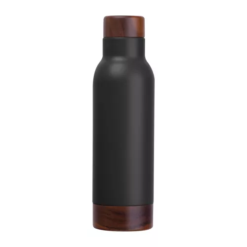 Côte d’Azur duplafalú ivópalack, 630 ml (ø 7,4 x 25,6 cm, Fekete)