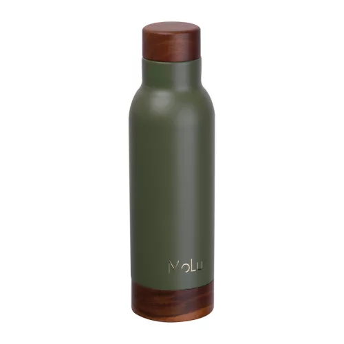 Côte d’Azur duplafalú ivópalack, 630 ml (ø 7,4 x 25,6 cm, Khaki)