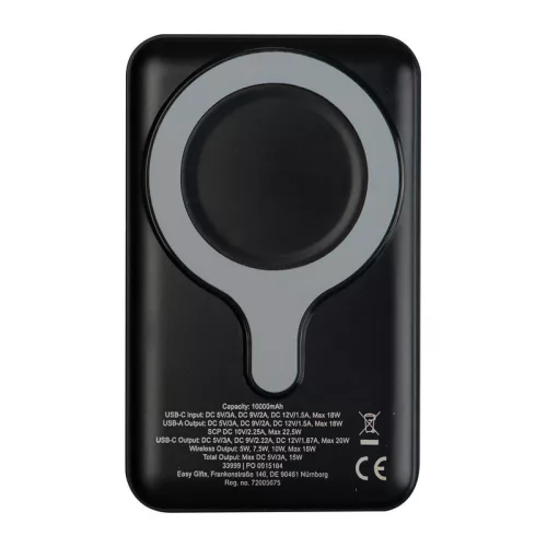 Ventura mágneses powerbank, 10.000 mAh