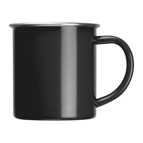 Trezzo rozsdamentes acél bögre, 350 ml (ø 8,6 x 8,8 cm, Fekete)