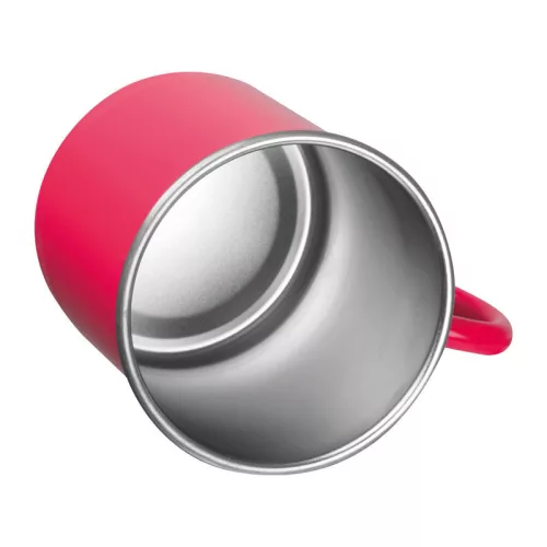 Trezzo rozsdamentes acél bögre, 350 ml (ø 8,6 x 8,8 cm, Piros)
