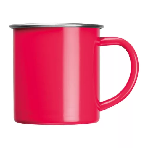 Trezzo rozsdamentes acél bögre, 350 ml (ø 8,6 x 8,8 cm, Piros)