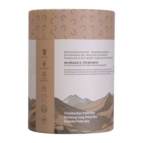 Palm Bay termoszbögre, 350 ml (ø 8 x 13 cm, Bézs)