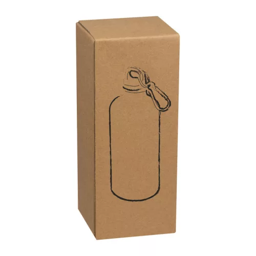 New York rozsdamentes acél ivópalack, 500 ml (ø 7,2 x 18,5 cm, Fekete)