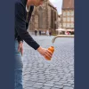 New York rozsdamentes acél ivópalack, 500 ml (ø 7,2 x 18,5 cm, Narancssárga)